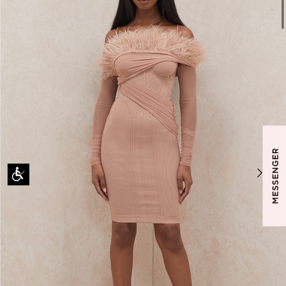 House of CB HOCB Long Sleeve Bodycon Dress